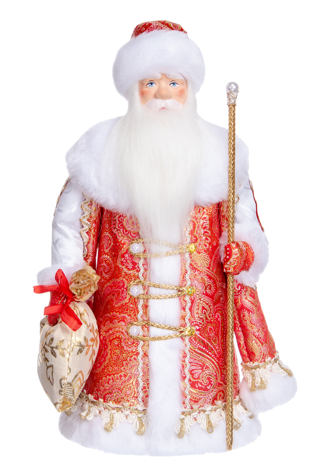 Дед Мороз Великий Устюг 32 см красный-золотой Артикул 055