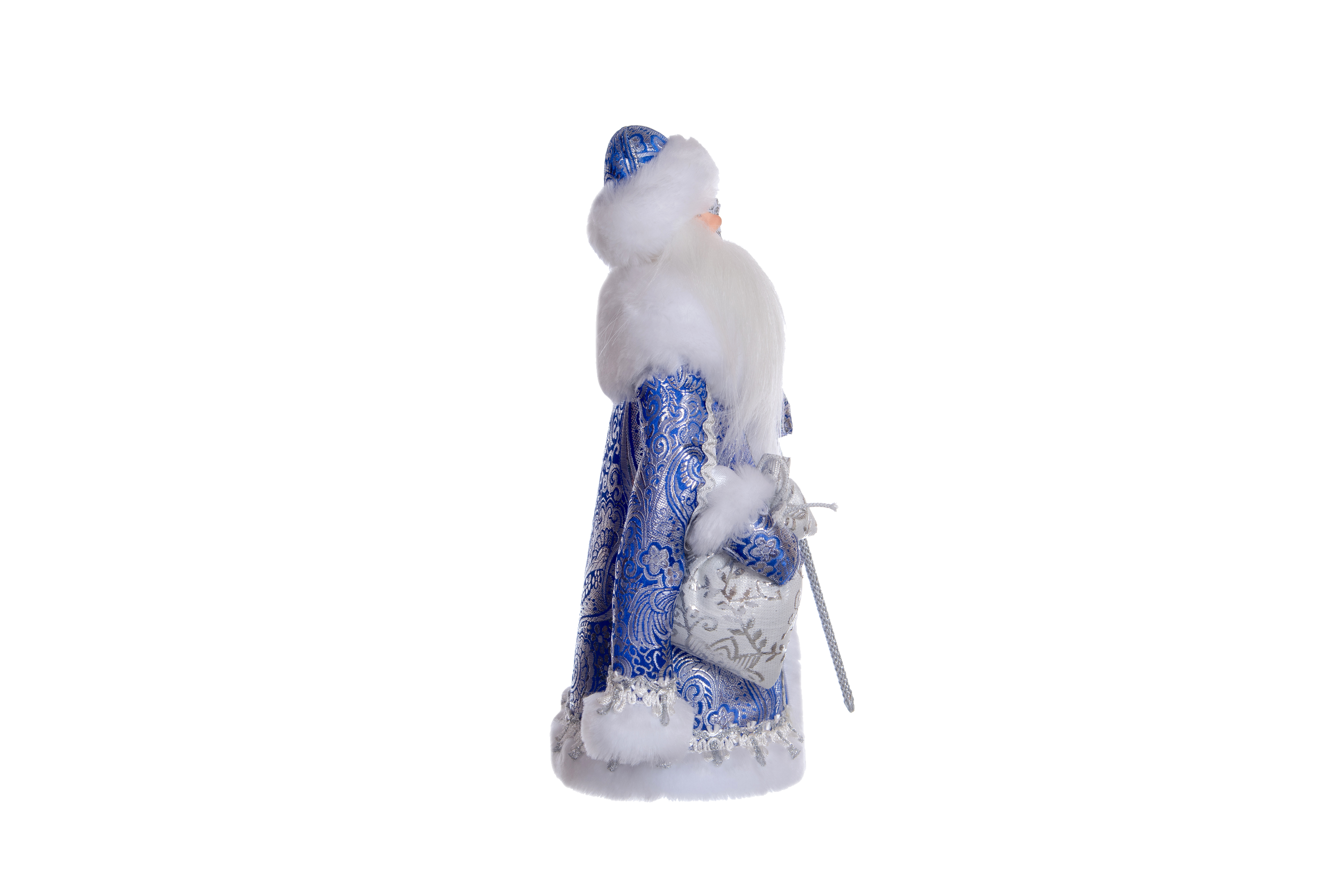 Дед Мороз Великий Устюг 32 см, синий-серебро Артикул 055
